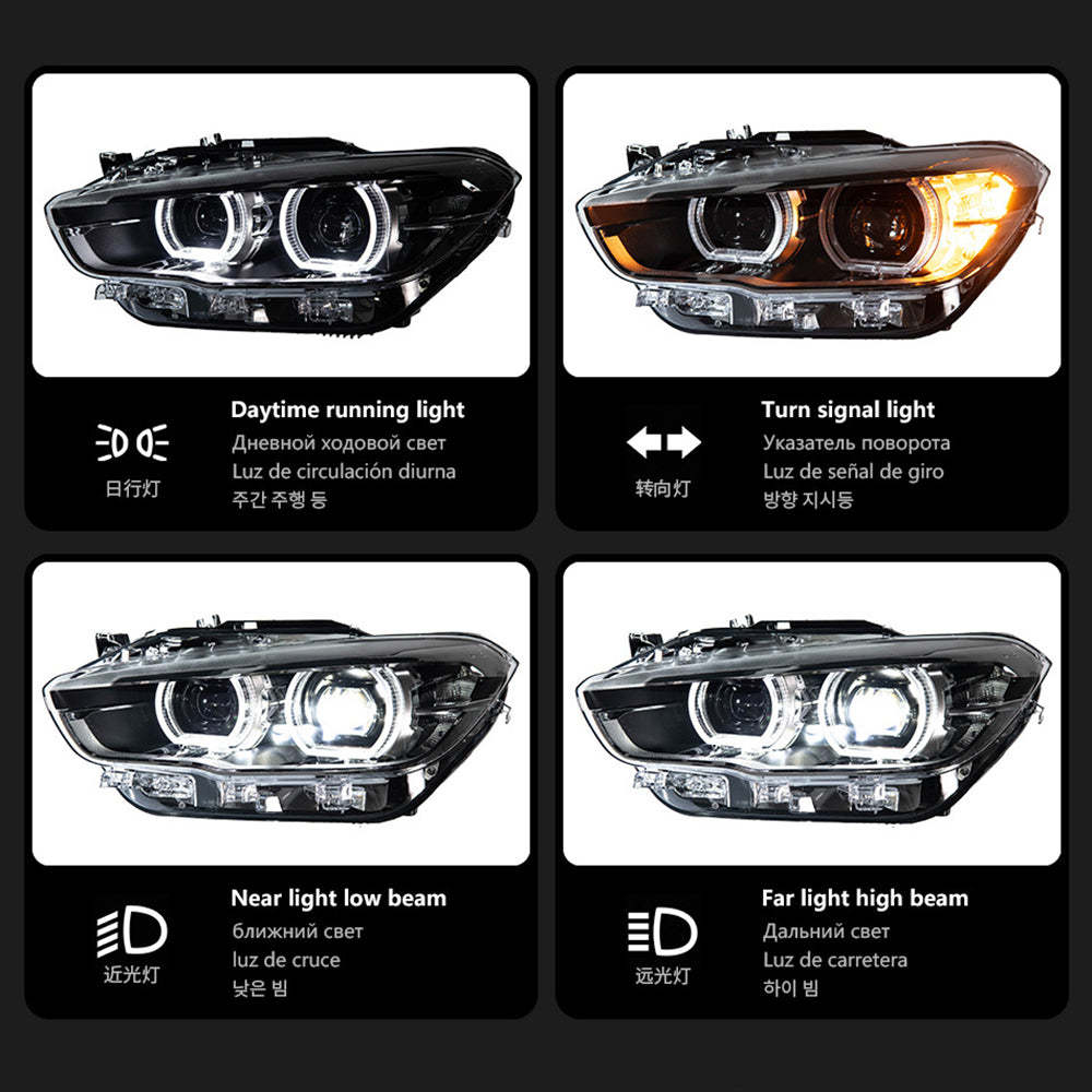 BMW 1 Series F20 2015-2018 LED Lens Headlights