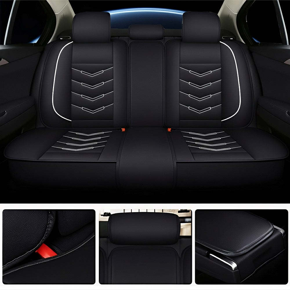 Universal Full Set Car Seat Covers – Premium Faux Leather, Waterproof & Scratch-Resistant for All Vehicles