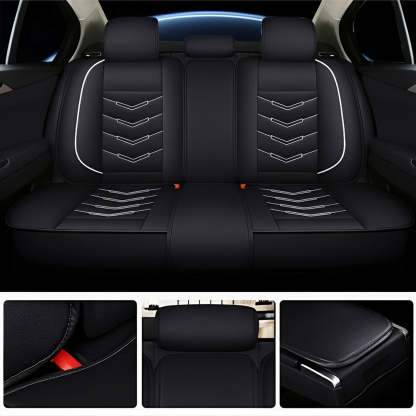 Universal Full Set Car Seat Covers – Premium Faux Leather, Waterproof & Scratch-Resistant for All Vehicles