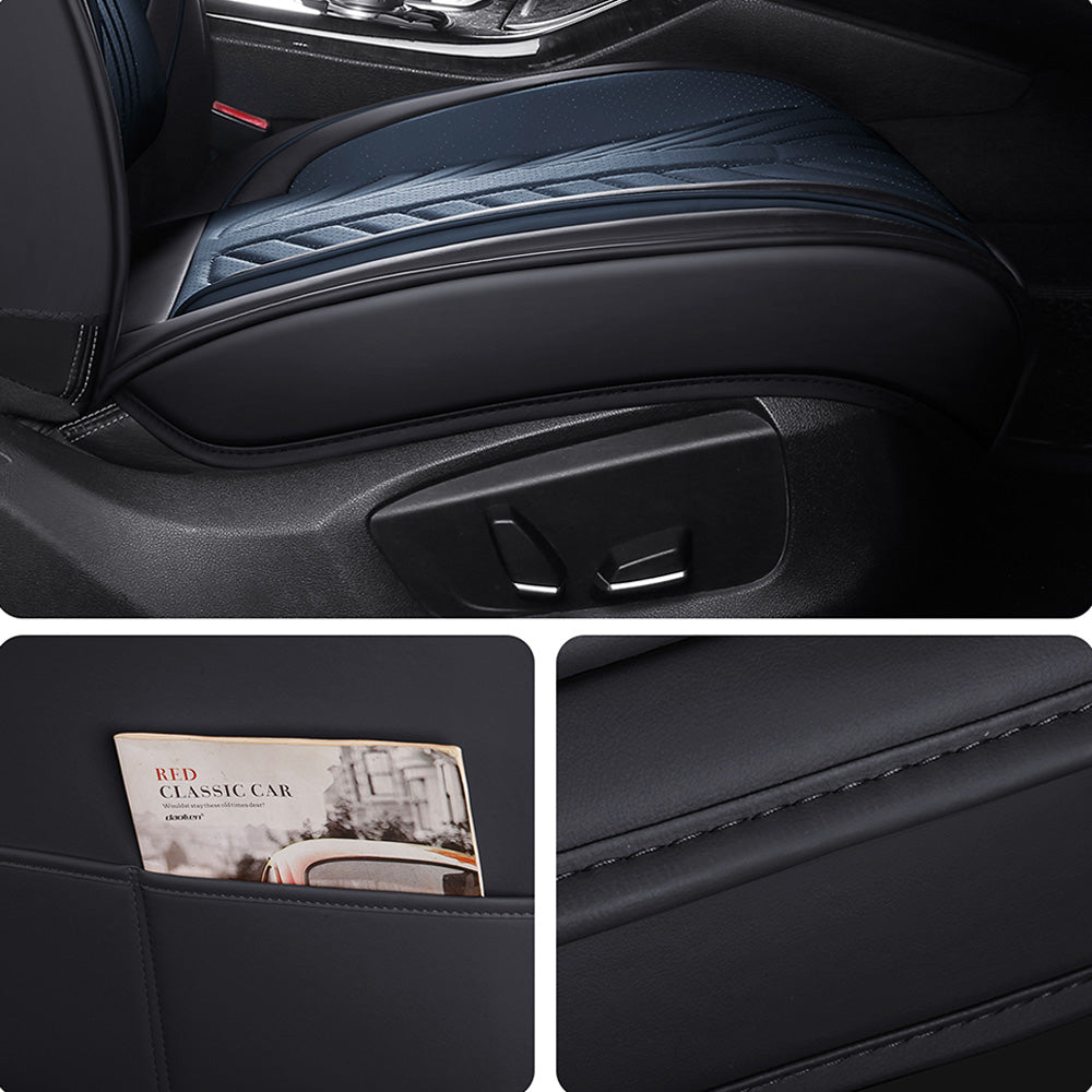 AmanCarport Car Seat Covers Faux Leather 5-Piece Set - Universal Fit for SUV, Truck, Sedan & Most Vehicles