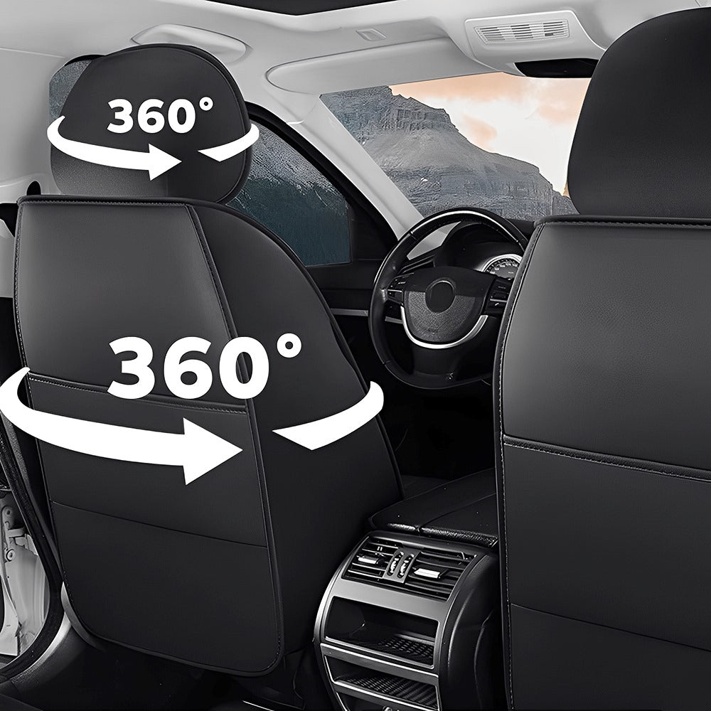 Waterproof Faux Leather Car Seat Covers – 5-Piece Universal Fit for Cars, SUVs & Trucks