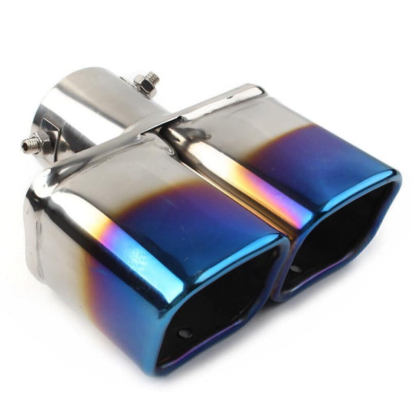 Car Exhaust Pipe Square mouth exhaust tip Straight curved car exhaust