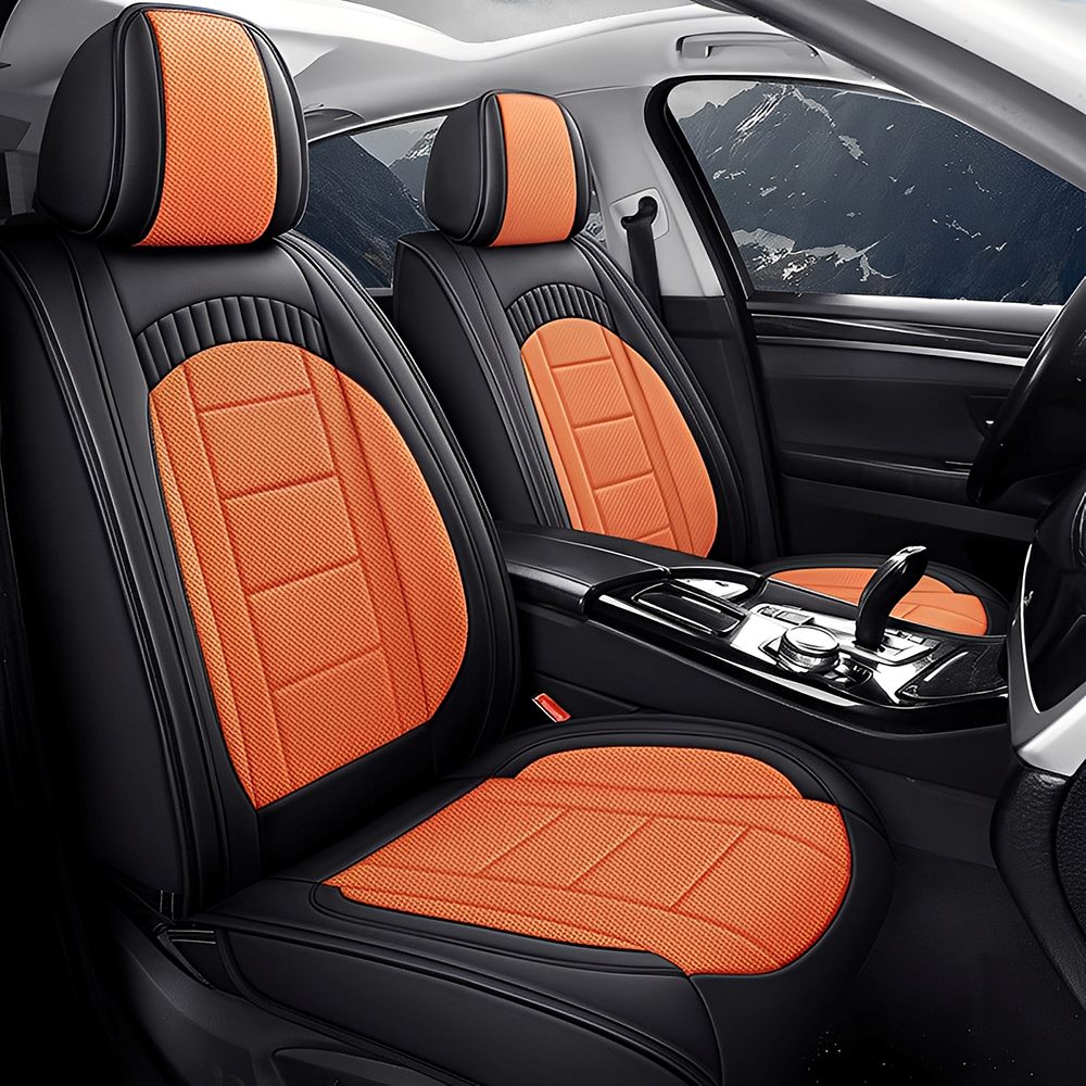 Universal 5-Seat Car Seat Covers – Full Coverage, Waterproof Faux Leather, Fits Most Cars, SUVs & Trucks