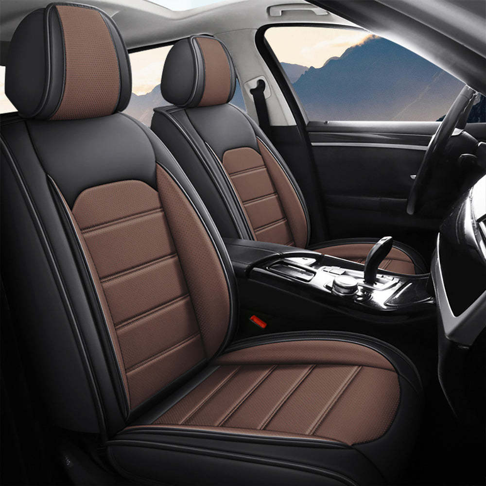 Luxury Universal Fit Car Seat Covers – Breathable Faux Leather Full Se