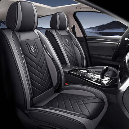 Premium Universal 5-Seat Car Seat Covers – Faux Leather Full Set for Cars, SUVs & Pickups