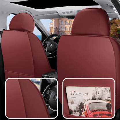 Universal Full Set Car Seat Covers – Breathable Faux Leather, Fits Most Cars & SUVs