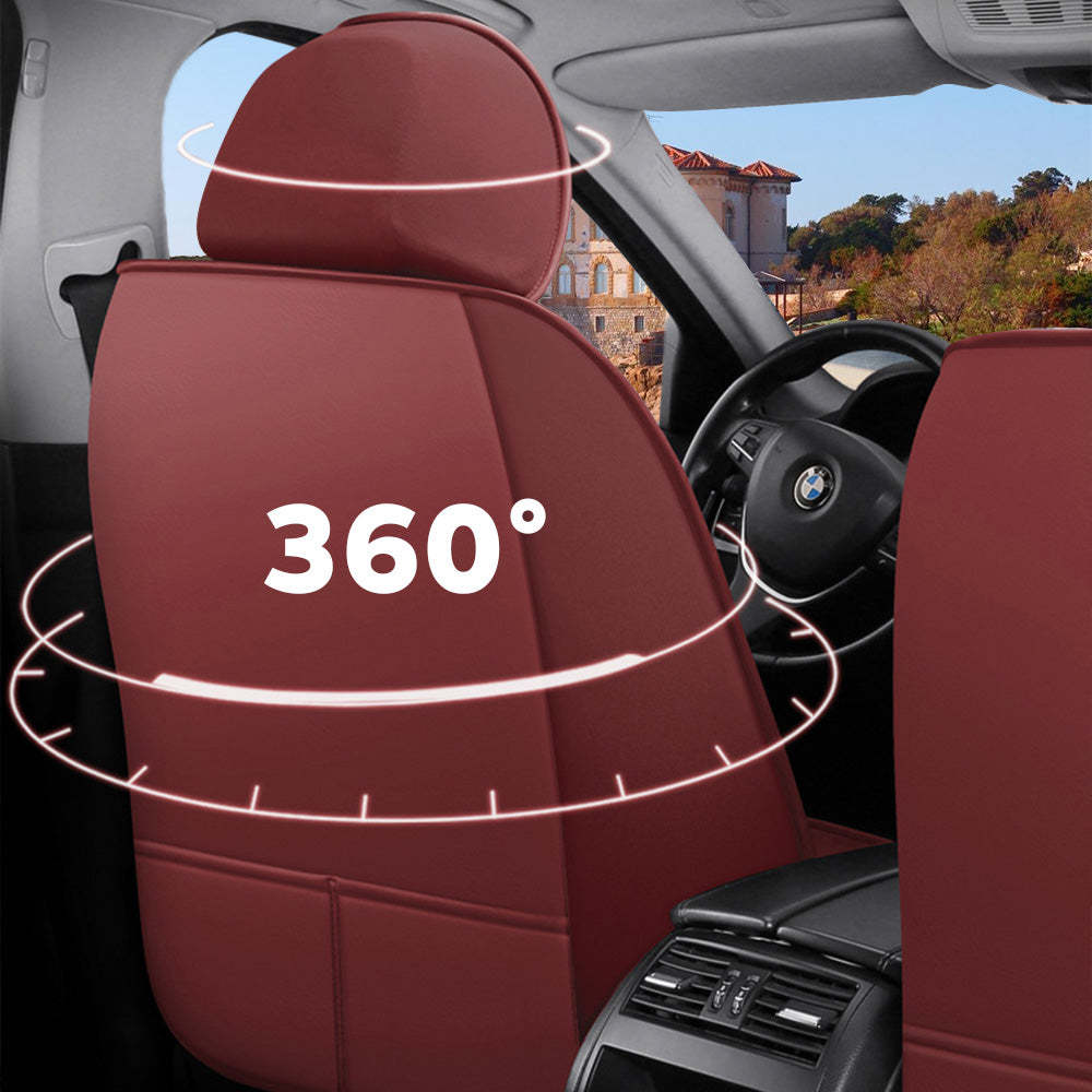 Universal Full Set Car Seat Covers – Breathable Faux Leather, Fits Most Cars & SUVs