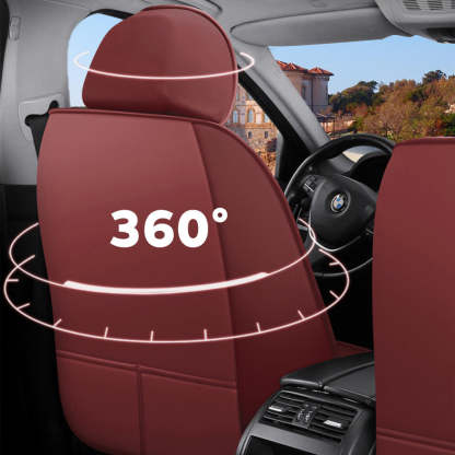 Universal Full Set Car Seat Covers – Breathable Faux Leather, Fits Most Cars & SUVs