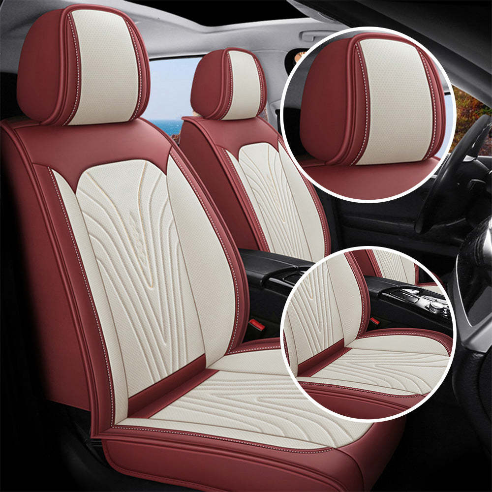 Universal Full Set Car Seat Covers – Breathable Faux Leather, Fits Most Cars & SUVs