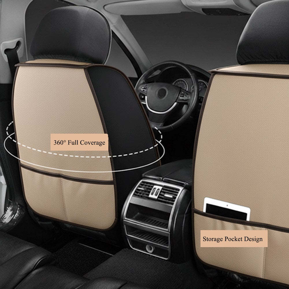 Breathable Linen Car Seat Covers – Universal 5-Seat Full Set for Cars, Trucks & SUVs