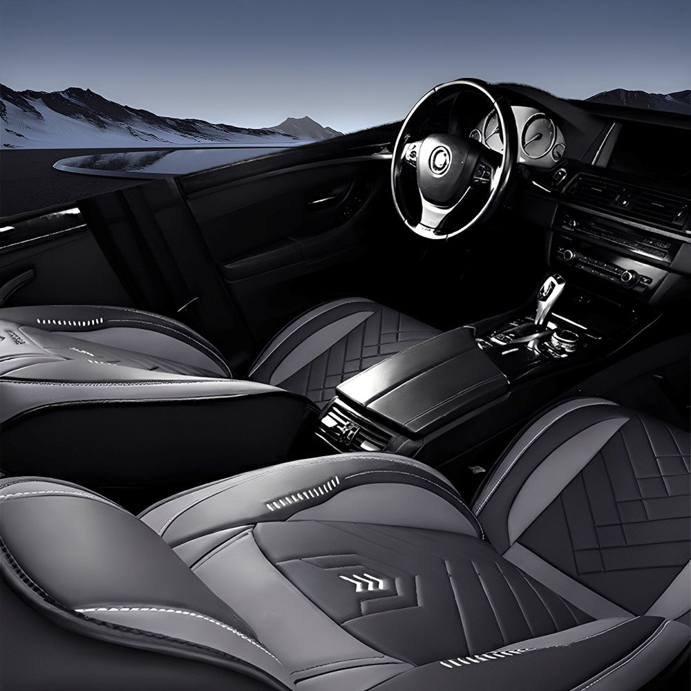 Premium Universal 5-Seat Car Seat Covers – Faux Leather Full Set for Cars, SUVs & Pickups