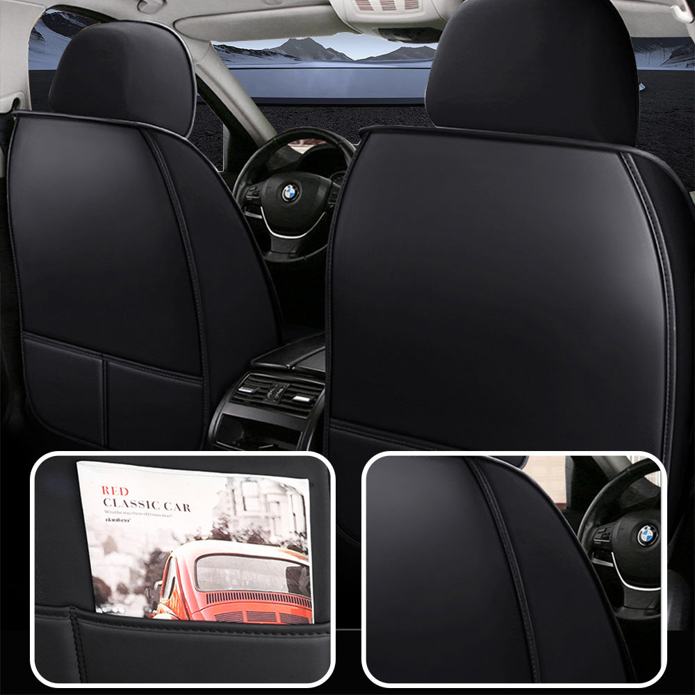 Premium Universal 5-Seat Car Seat Covers – Faux Leather Full Set for Cars, SUVs & Pickups