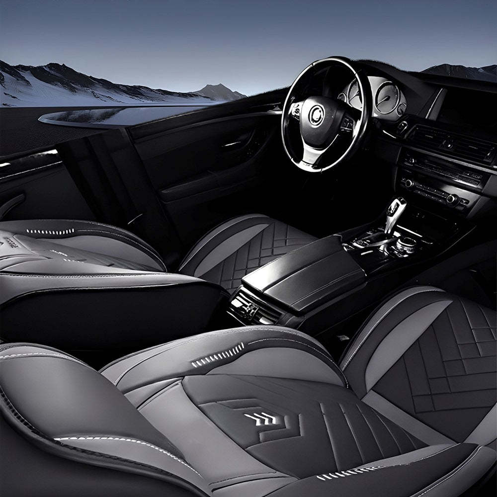 Premium Universal 5-Seat Car Seat Covers – Faux Leather Full Set for Cars, SUVs & Pickups