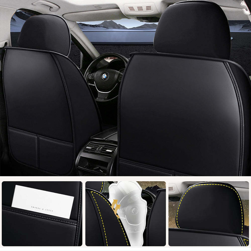 Premium Universal 5-Seat Car Seat Covers – Faux Leather Full Set for Cars, SUVs & Pickups