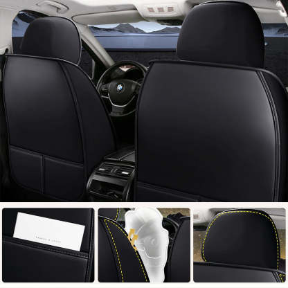 Premium Universal 5-Seat Car Seat Covers – Faux Leather Full Set for Cars, SUVs & Pickups