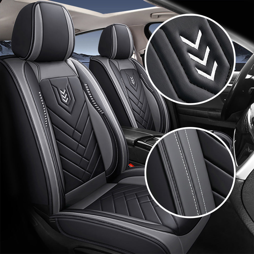Premium Universal 5-Seat Car Seat Covers – Faux Leather Full Set for Cars, SUVs & Pickups