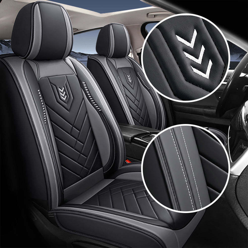 Premium Universal 5-Seat Car Seat Covers – Faux Leather Full Set for Cars, SUVs & Pickups