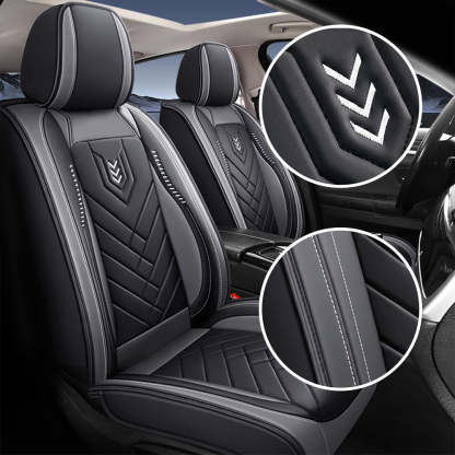 Premium Universal 5-Seat Car Seat Covers – Faux Leather Full Set for Cars, SUVs & Pickups