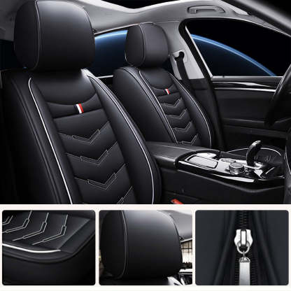 Universal Full Set Car Seat Covers – Premium Faux Leather, Waterproof & Scratch-Resistant for All Vehicles