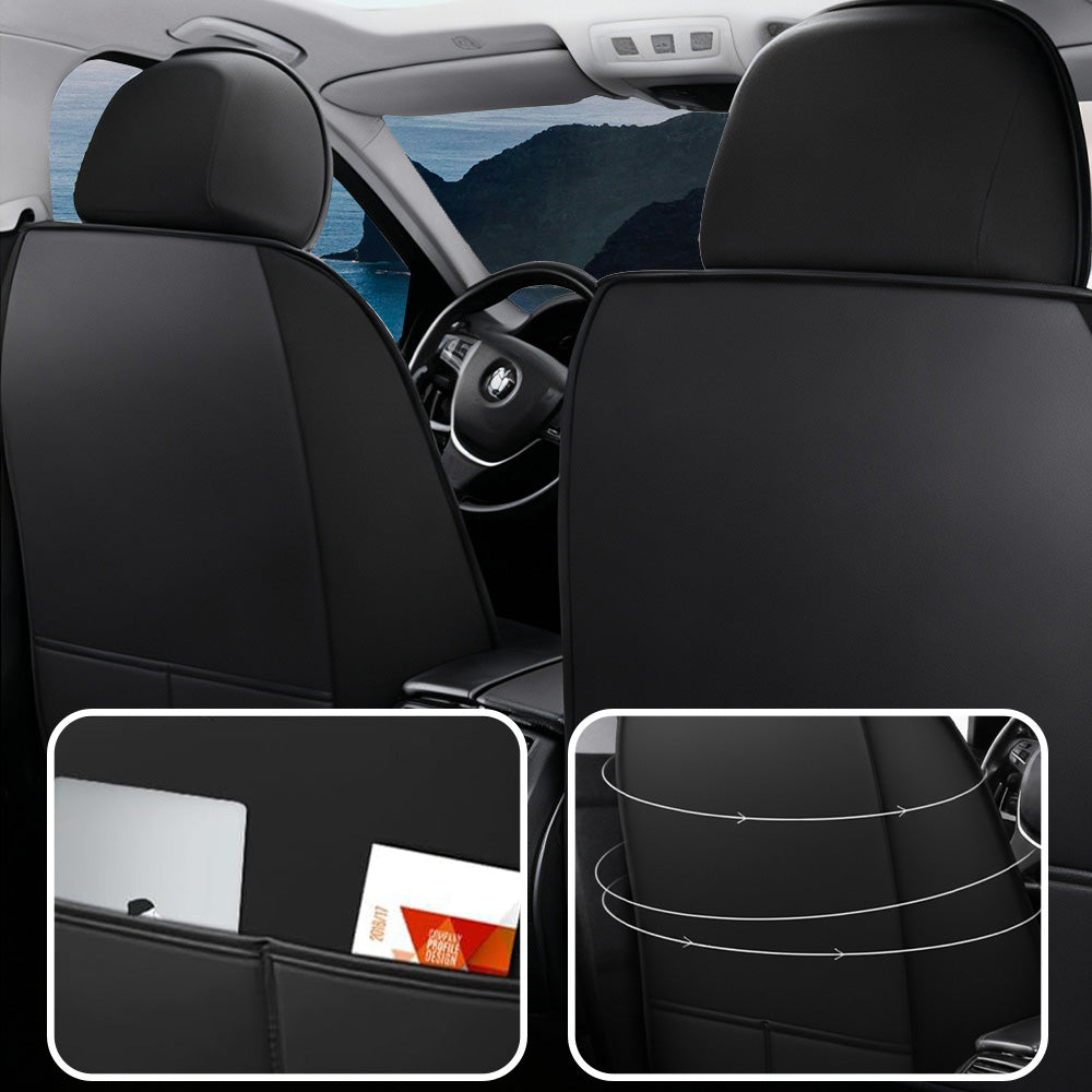 Luxury Universal Fit Car Seat Covers – Breathable Faux Leather Full Set for Cars & Trucks