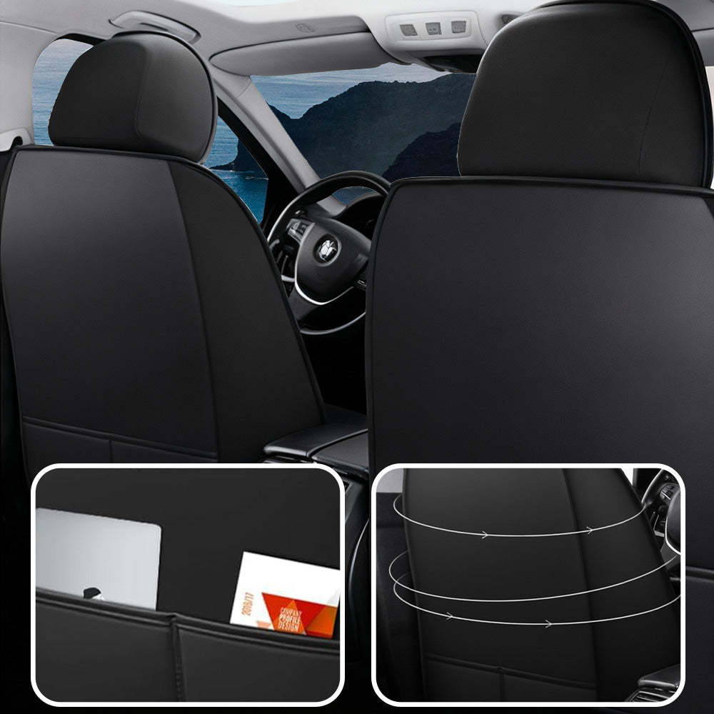 Luxury Universal Fit Car Seat Covers – Breathable Faux Leather Full Set for Cars & Trucks