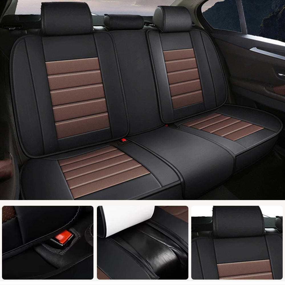 Luxury Universal Fit Car Seat Covers – Breathable Faux Leather Full Set for Cars & Trucks