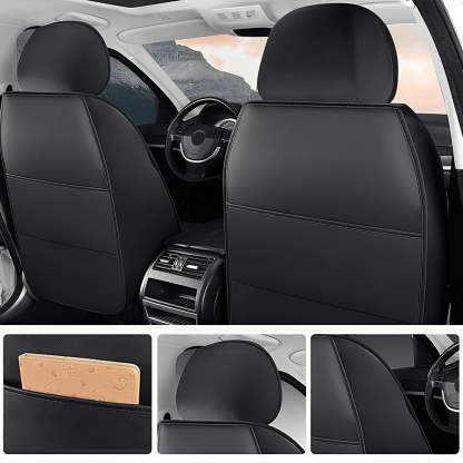 Waterproof Faux Leather Car Seat Covers – 5-Piece Universal Fit for Cars, SUVs & Trucks