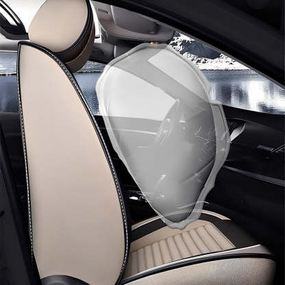 Universal Linen Car Seat Covers Full Set – Breathable Fabric 5-Seat Fit for Cars, SUVs & Pickups