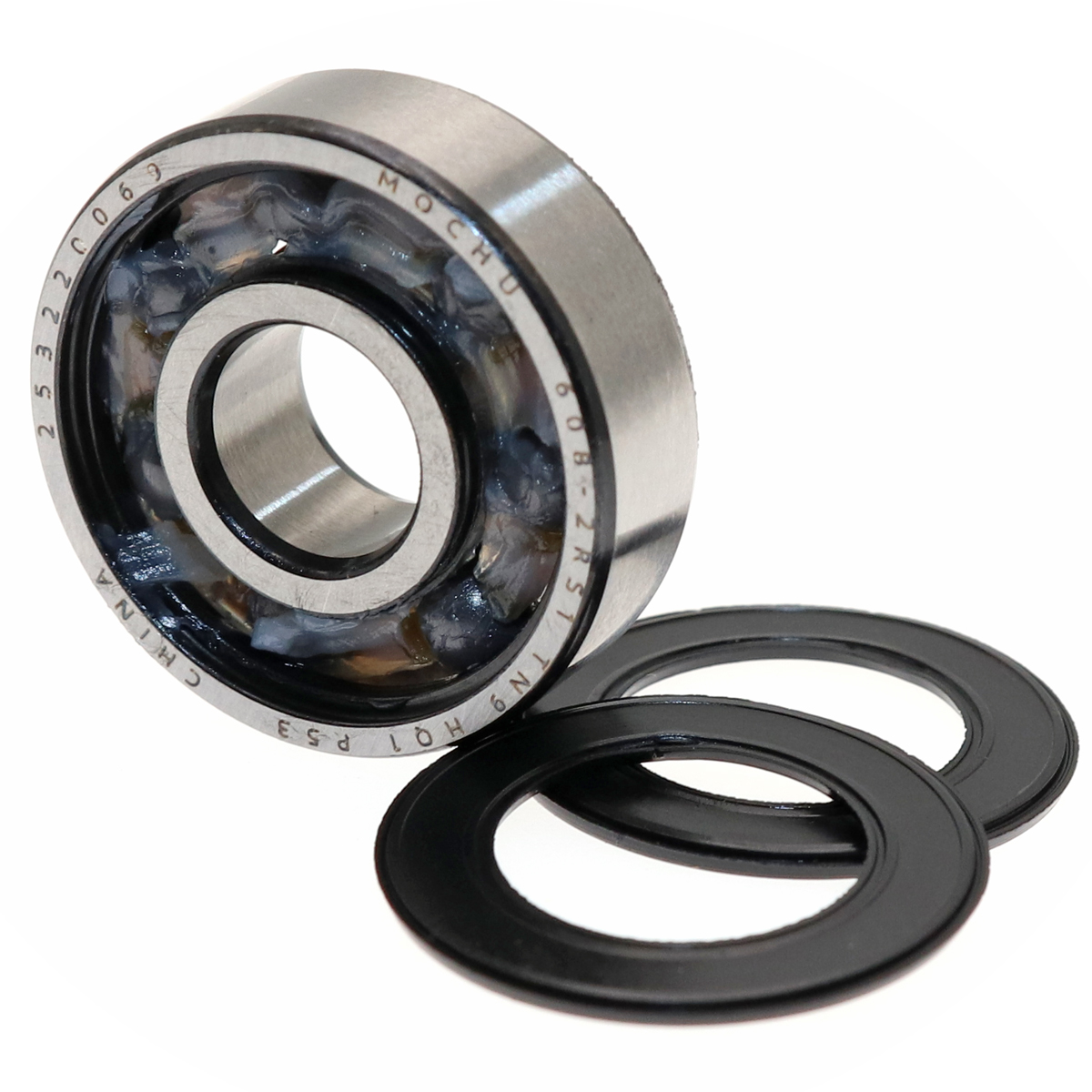 608 608-2RS1 SS608-2Z SS608 H608 H608-2Z TN9 HQ1 P53 8x22x7 MOCHU Hybrid Ceramic Bearing SI3N4 Ceramic Ball