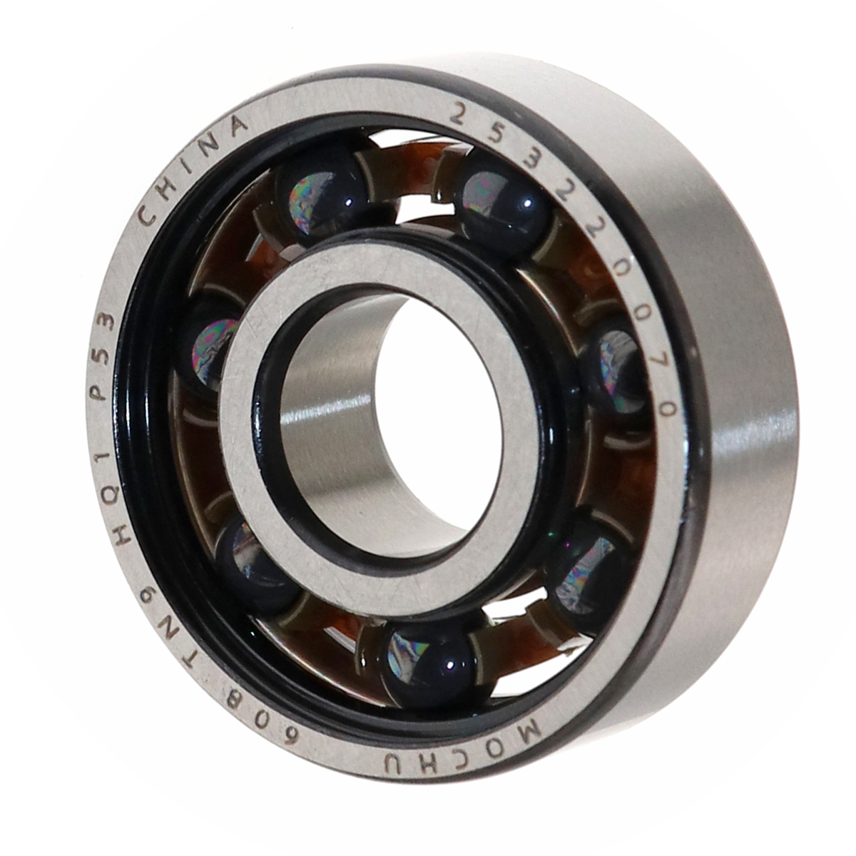 608 608-2RS1 SS608-2Z SS608 H608 H608-2Z TN9 HQ1 P53 8x22x7 MOCHU Hybrid Ceramic Bearing SI3N4 Ceramic Ball