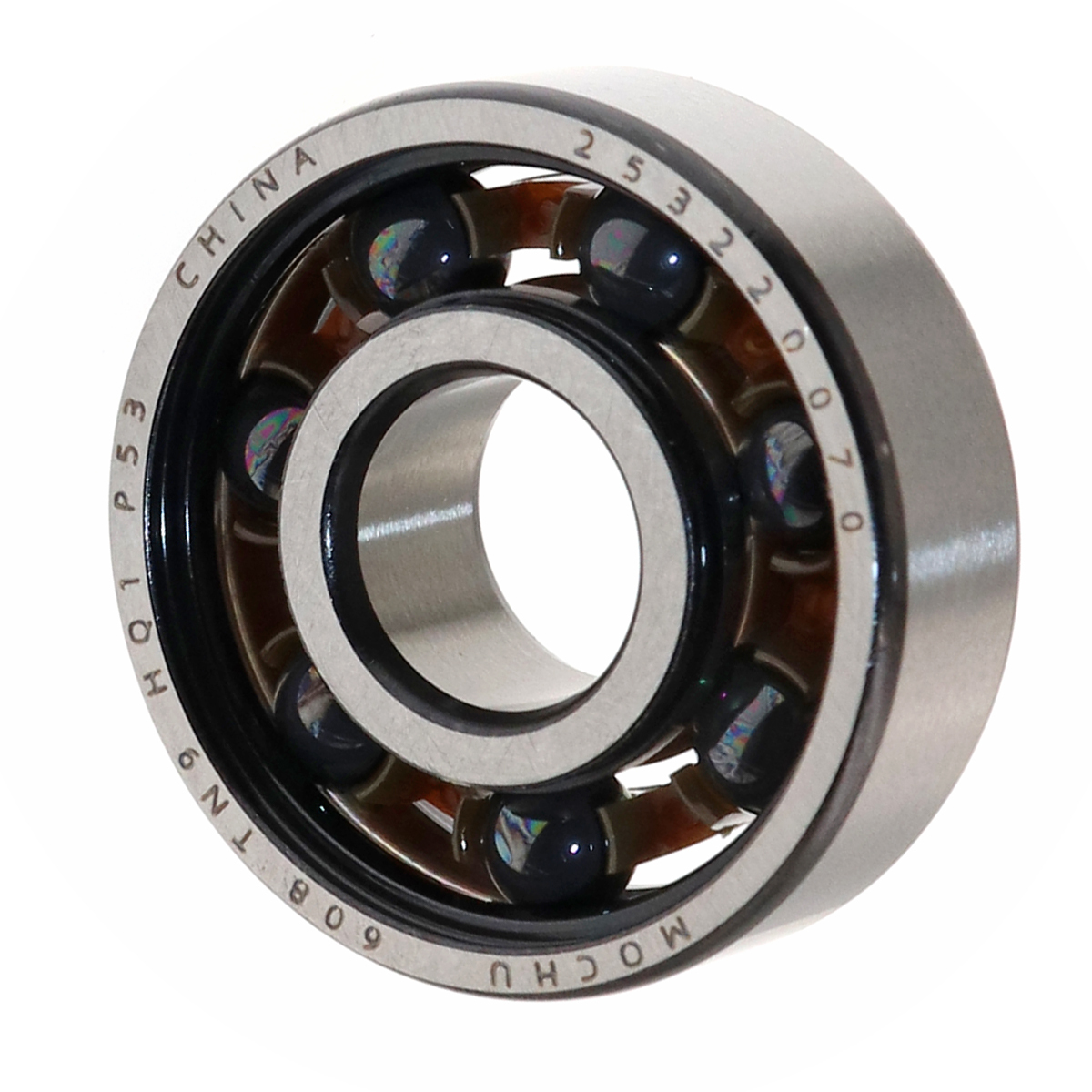 608 608-2RS1 SS608-2Z SS608 H608 H608-2Z TN9 HQ1 P53 8x22x7 MOCHU Hybrid Ceramic Bearing SI3N4 Ceramic Ball