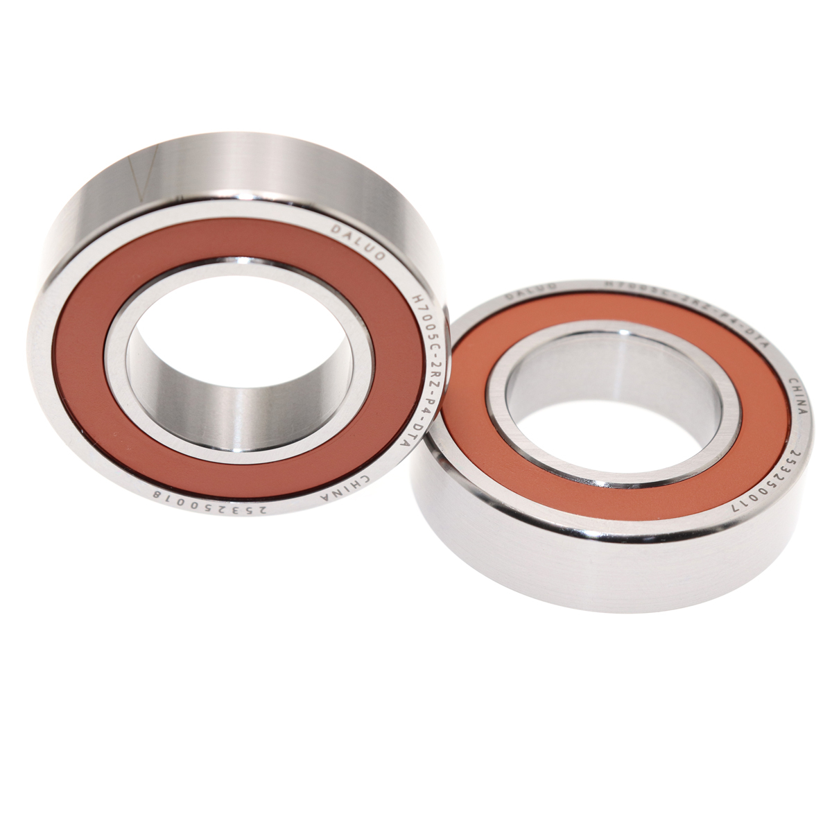 1Pair H7005C 2RZ P4 DT A DALUO 25x47x12 25x47x24 Sealed Angular Contact Bearings Speed Spindle Bearings CNC ABEC-7