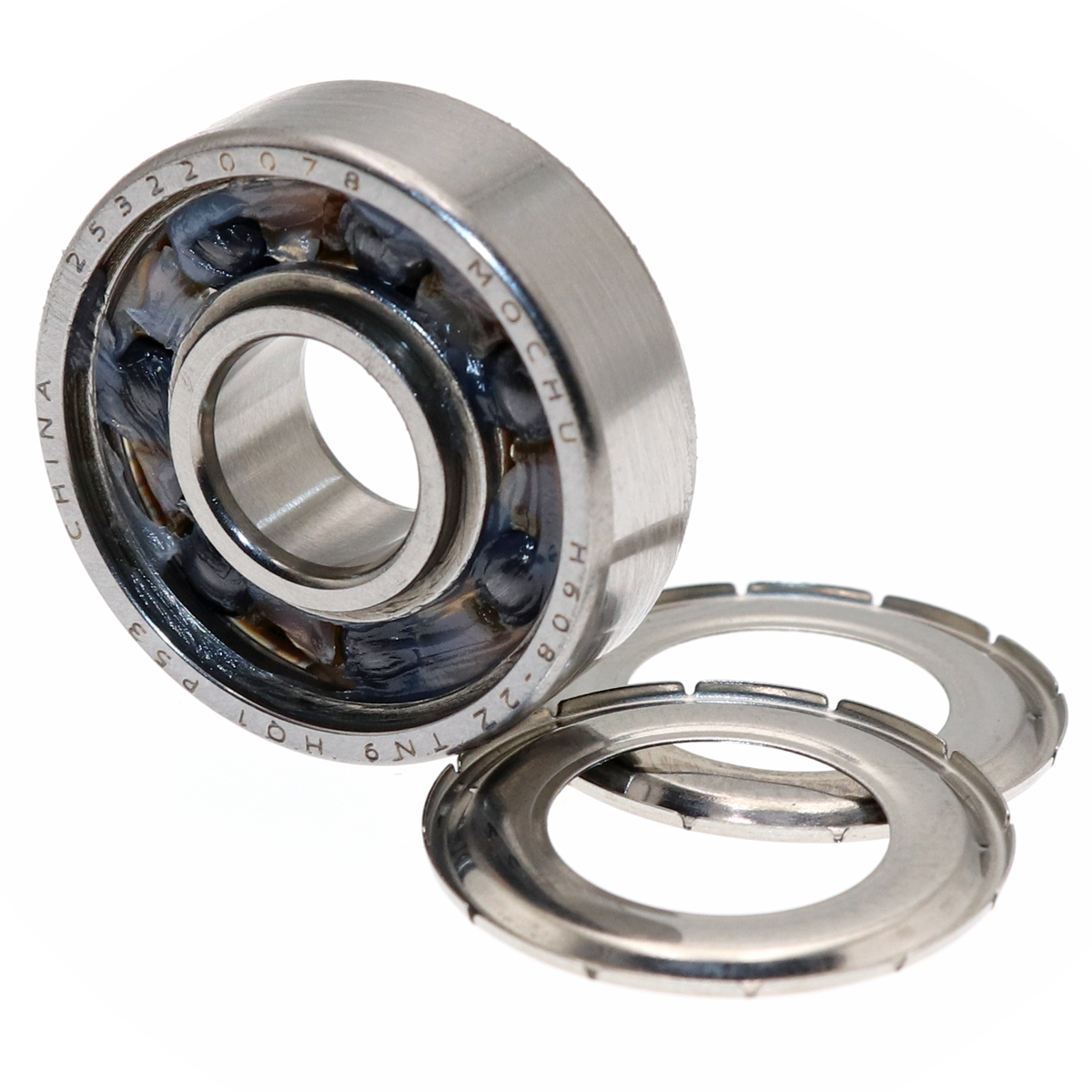 608 608-2RS1 SS608-2Z SS608 H608 H608-2Z TN9 HQ1 P53 8x22x7 MOCHU Hybrid Ceramic Bearing SI3N4 Ceramic Ball