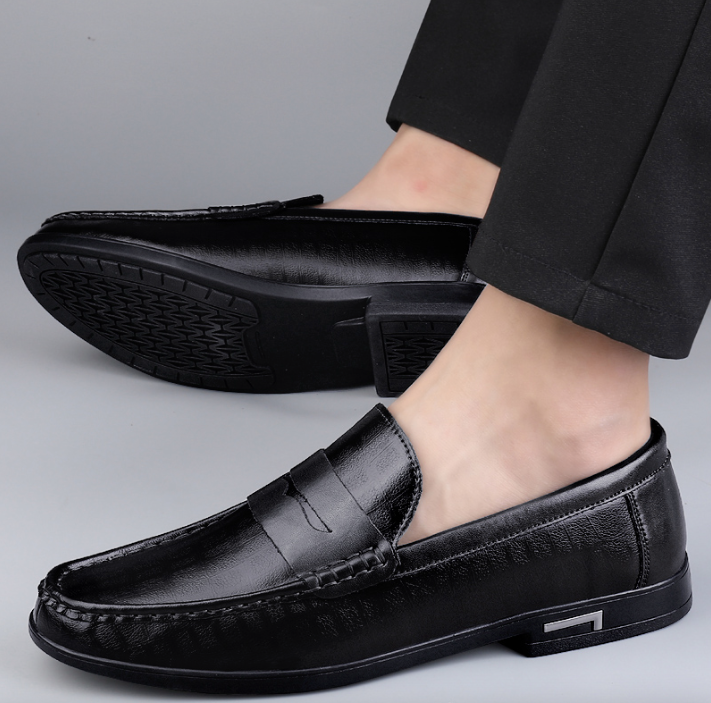 casual loafer shoes color brown size 8.5 for men