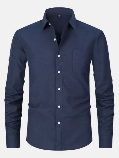 Long Sleeve Pocket Button Up Shirt