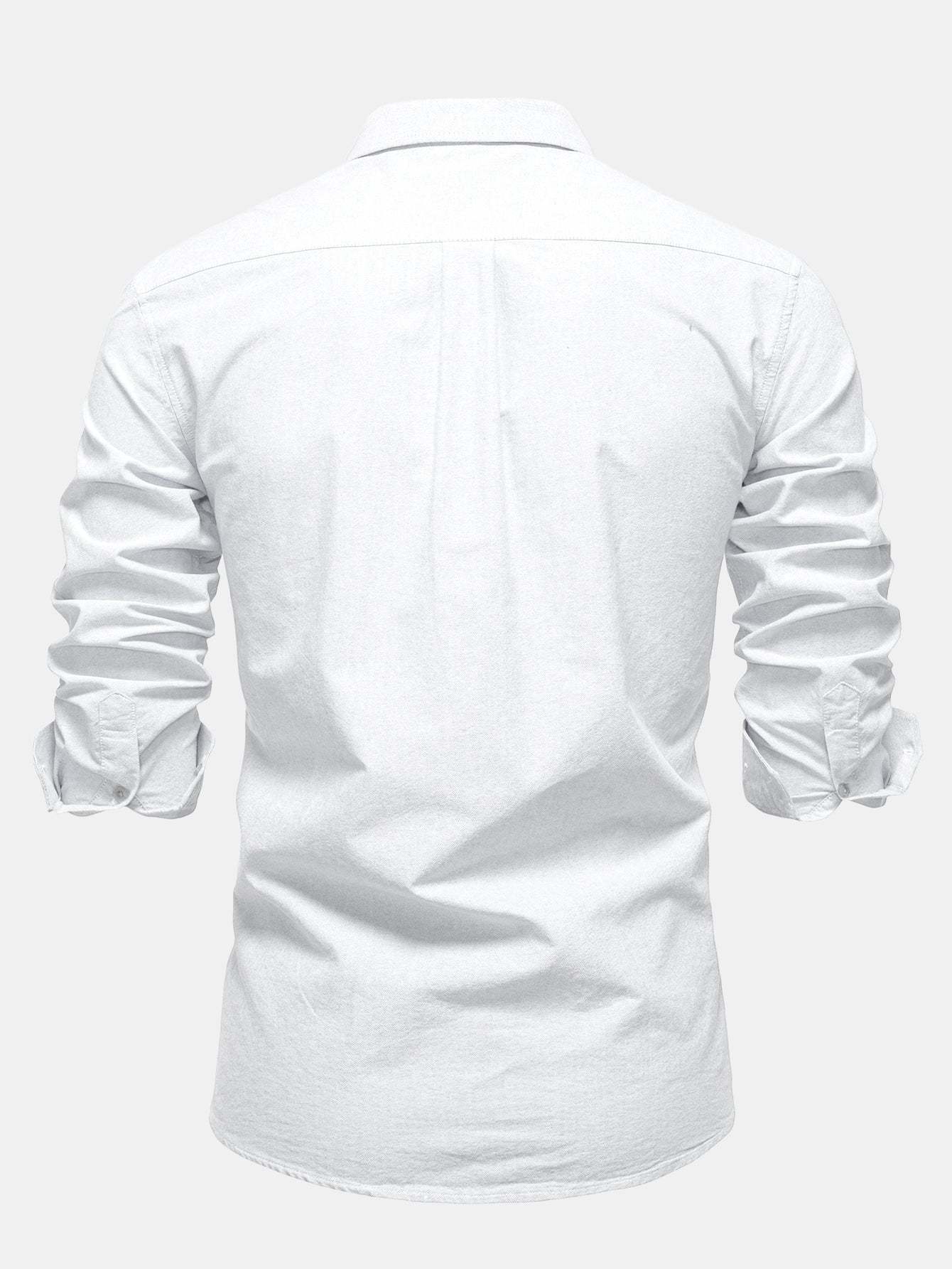 Cowboy Embroidery Cotton Button Up Shirt