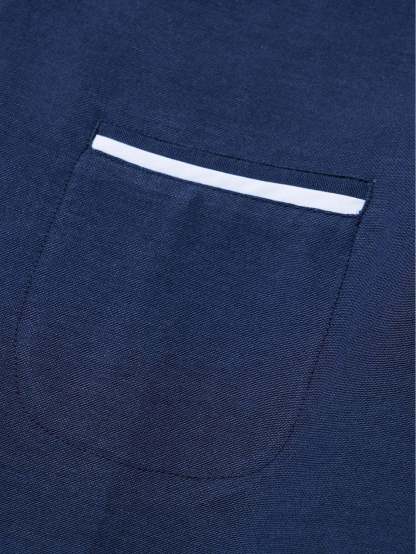 Long Sleeve Contrast Stand Collar Shirt