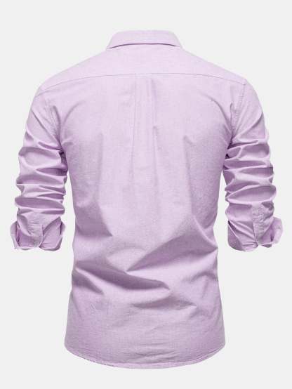 Cowboy Embroidery Cotton Button Up Shirt