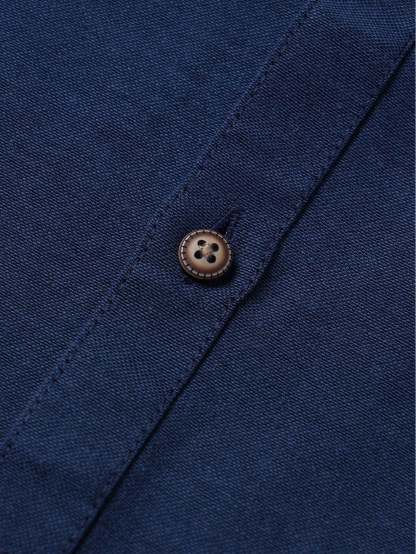 Long Sleeve Contrast Stand Collar Shirt