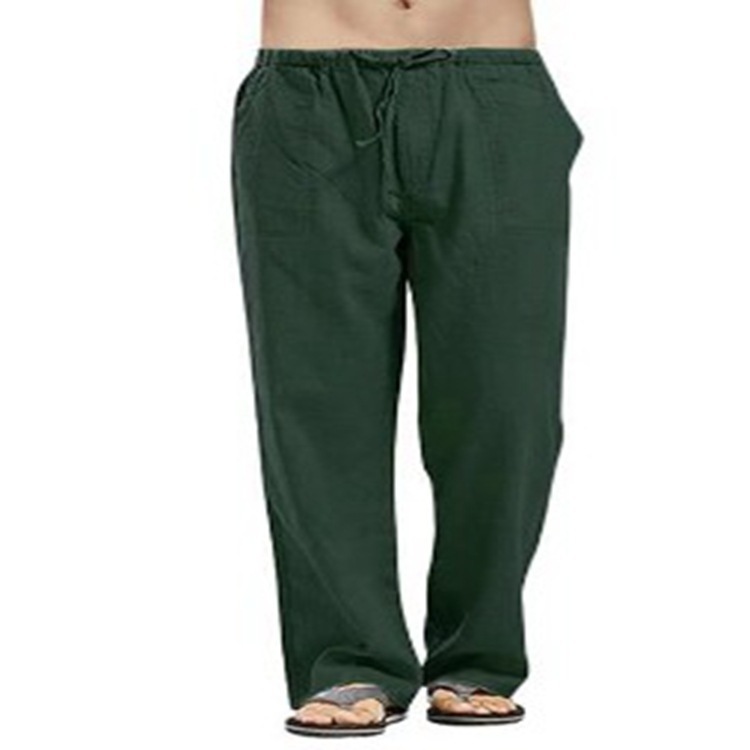 Men's Cotton and Linen Casual Trousers