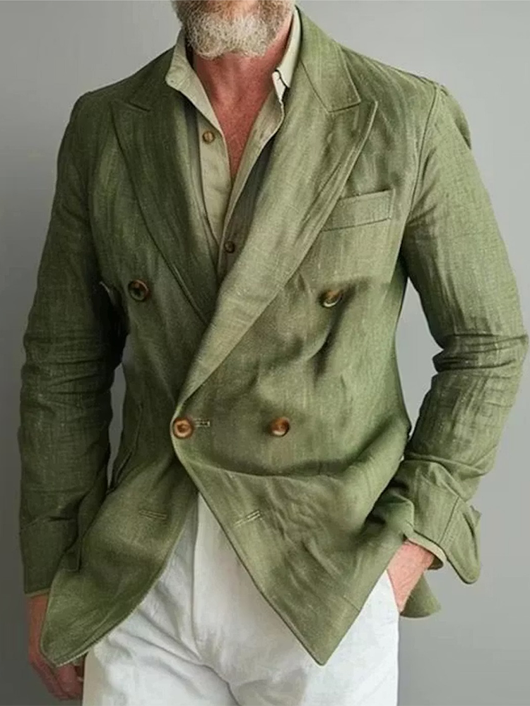 Men's Green Two Pocket Blazer