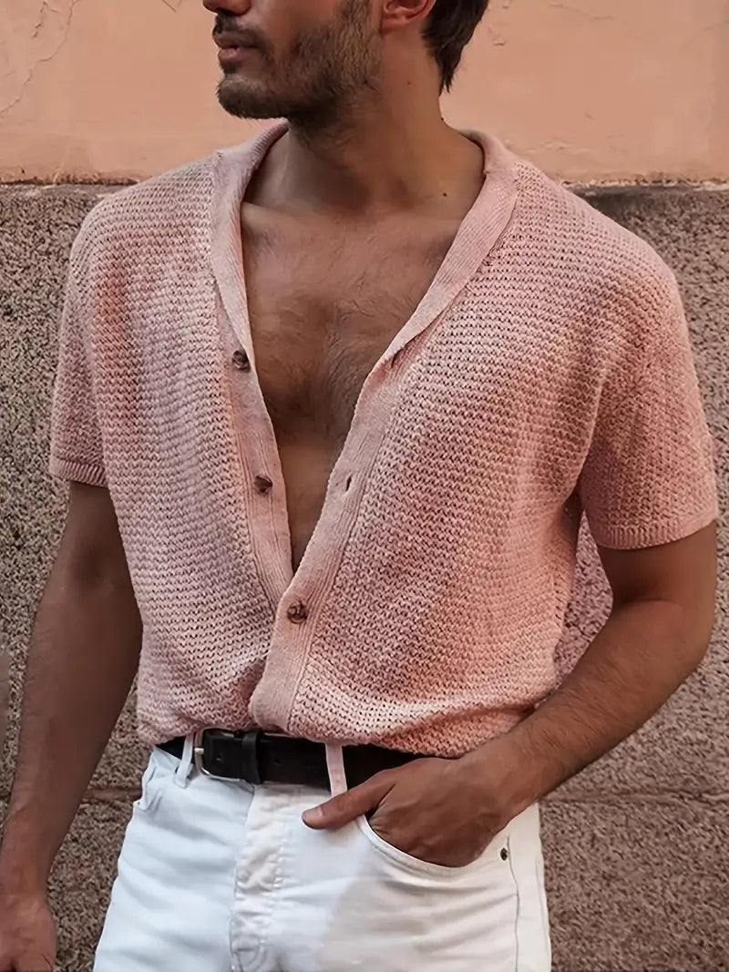 Knitted Buttoned Shirt