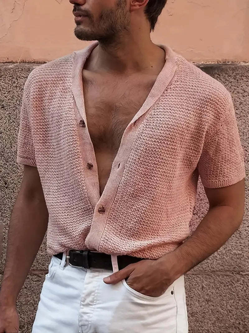 Knitted Buttoned Shirt
