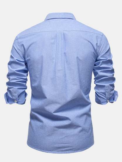 Cowboy Embroidery Cotton Button Up Shirt