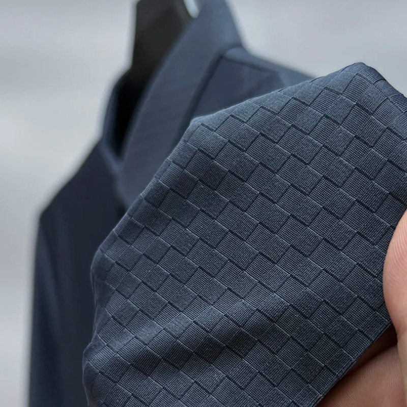 Majesty Grid Non-Crease Polo