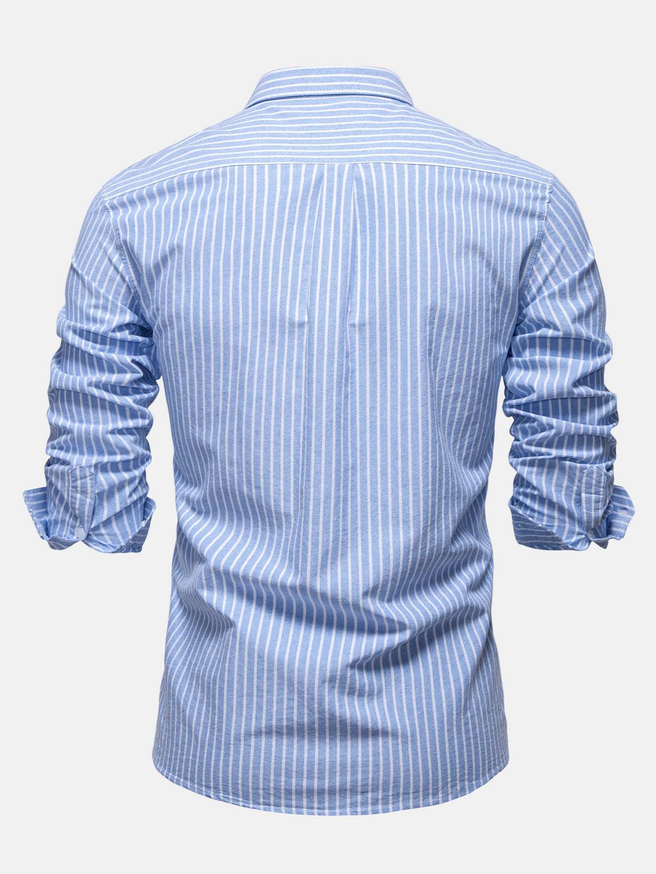 Cowboy Embroidery Cotton Stripe Shirt
