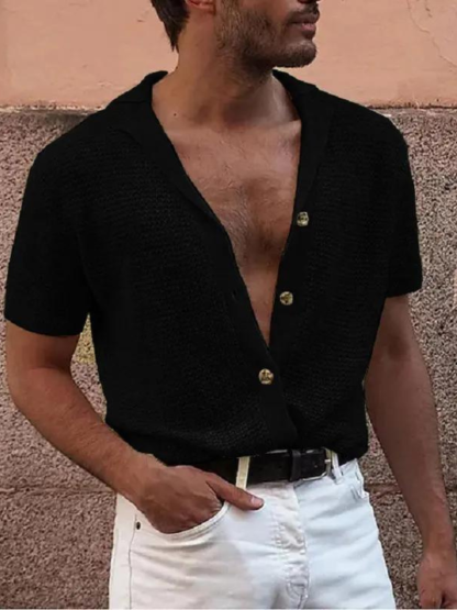 Knitted Buttoned Shirt