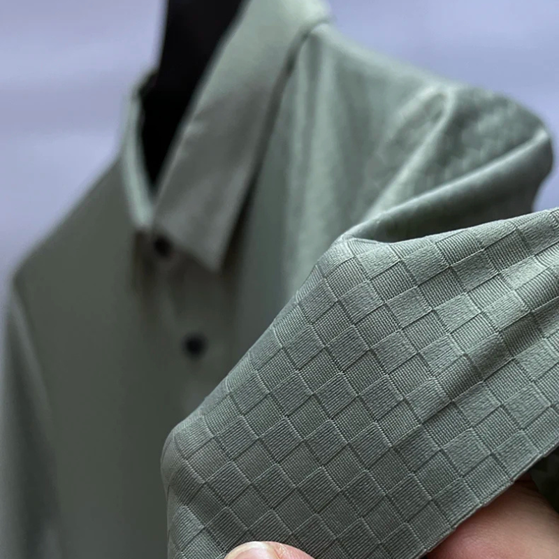 Majesty Grid Non-Crease Polo