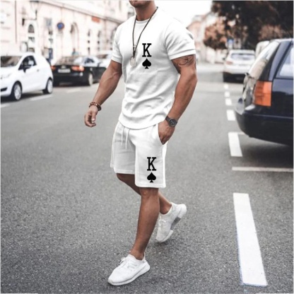 Men's Crown Plain Shorts Set