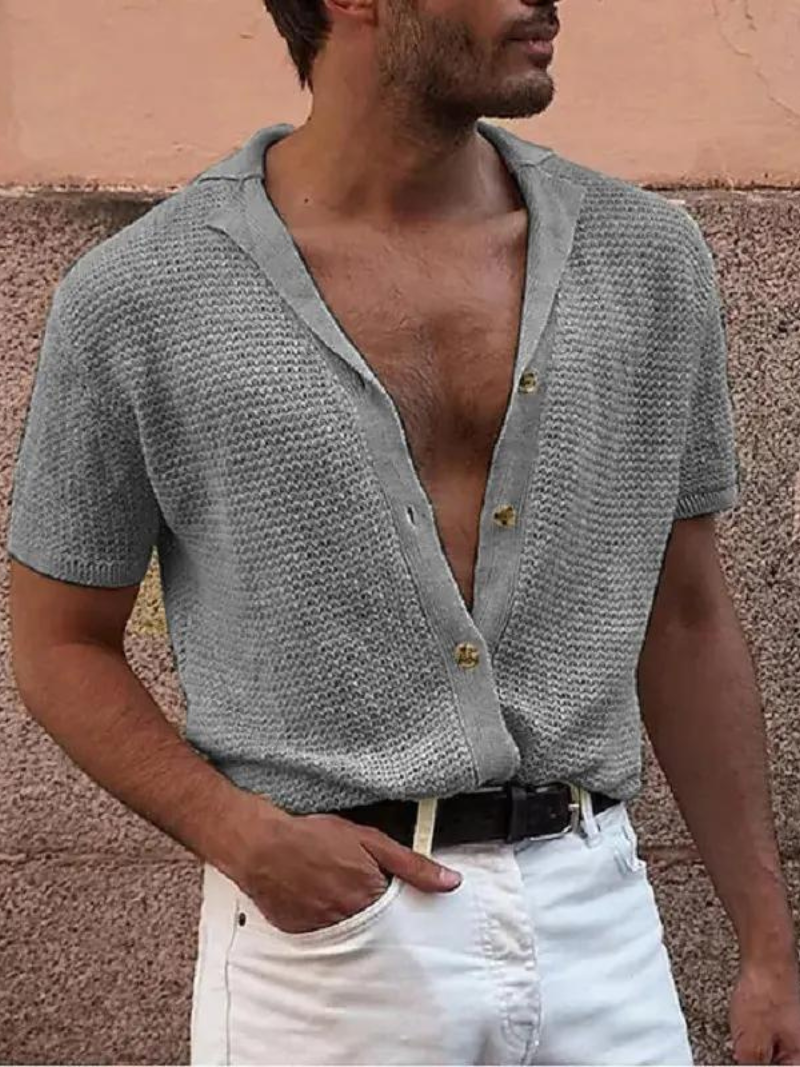 Knitted Buttoned Shirt